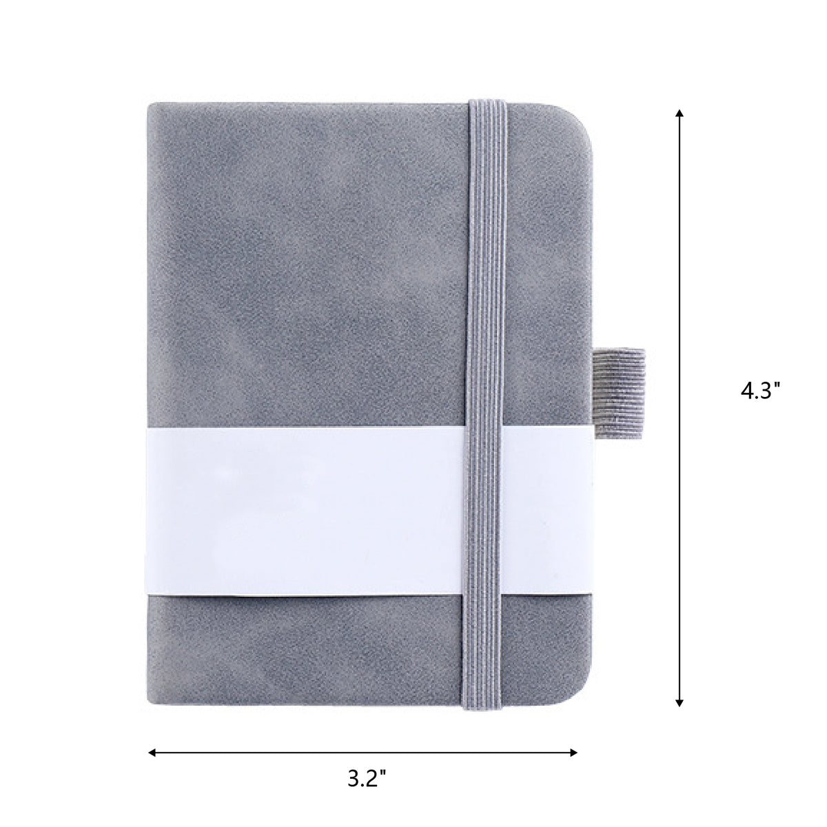 A7 Pocket Notebook Soft Touch Journal College Ruled Journal w/Pen Loop Elastic Closure Lined Note