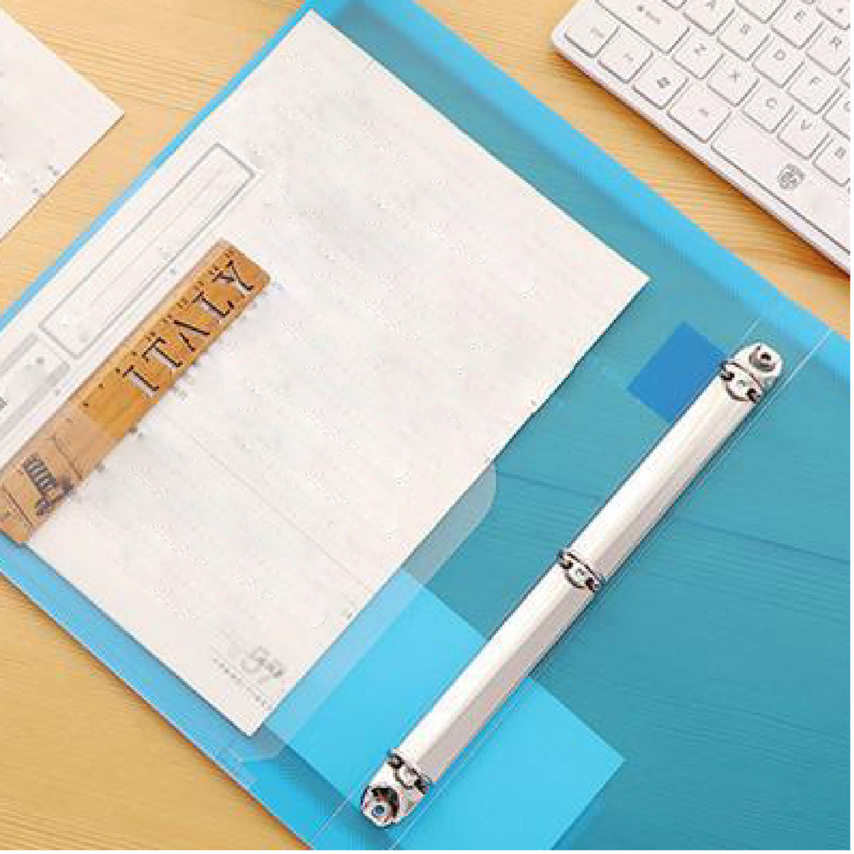 3 Ring Binder Rounded Rings Binder Document Organizer for Loose Leaf Paper
