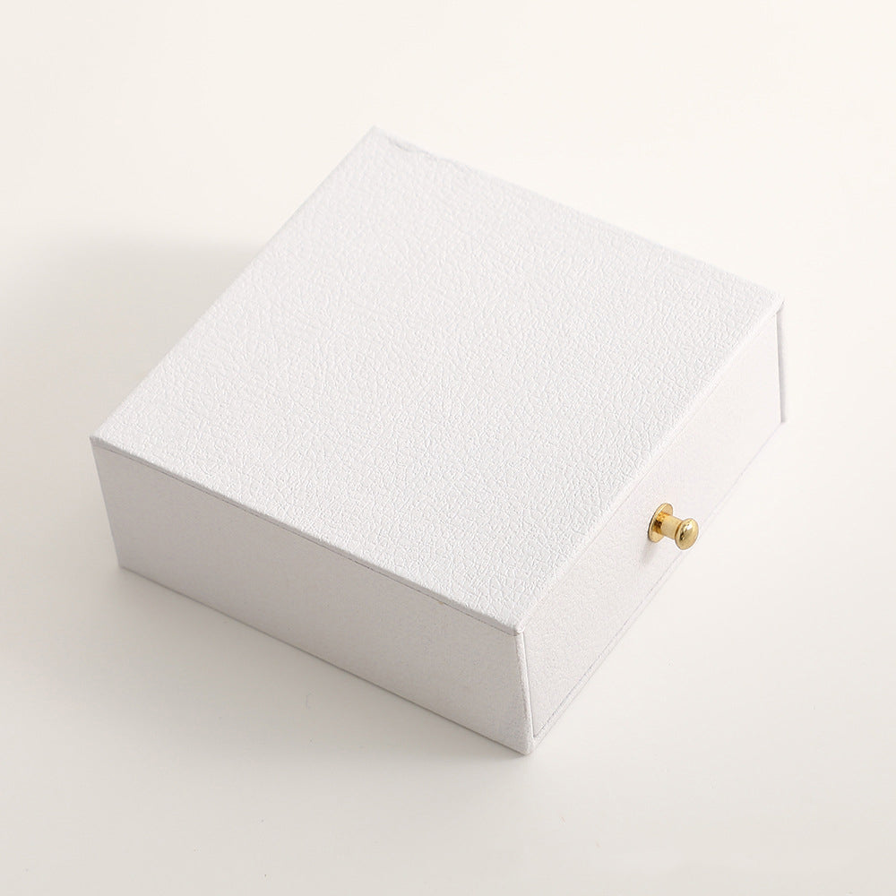 3.5" Drawer Jewelry Gift Box Cardboard Box with Sponge Filled Jewelry Packaging Box