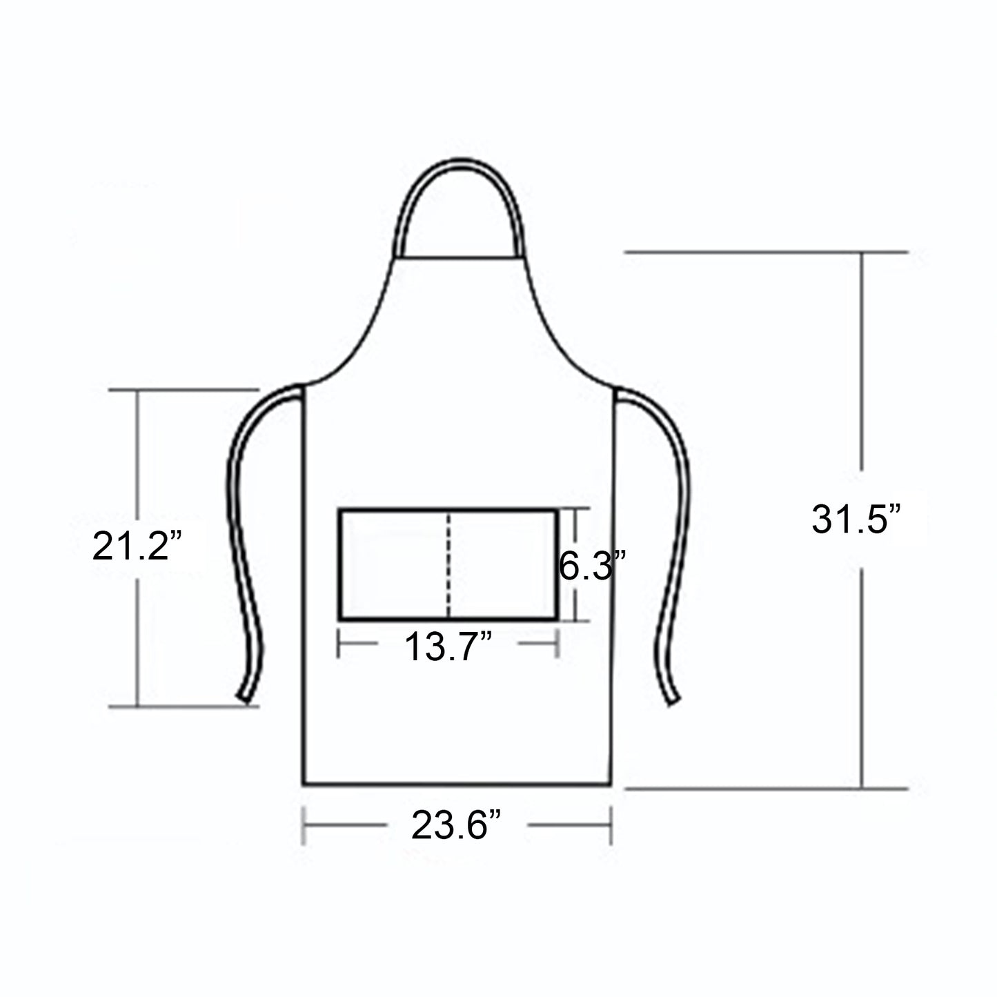 Unisex Polyester Canvas Cloth Cooking Apron for Kitchen