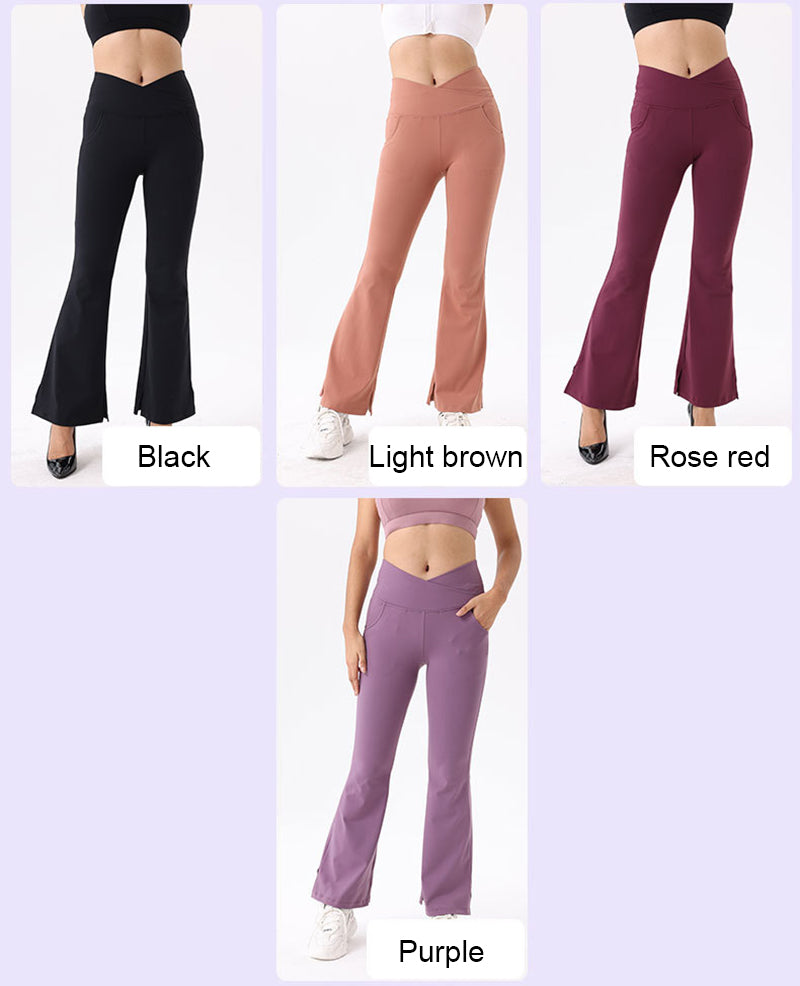 High Waisted Bootcut Yoga Pants With Pocket For Women Flare Yoga Leggings