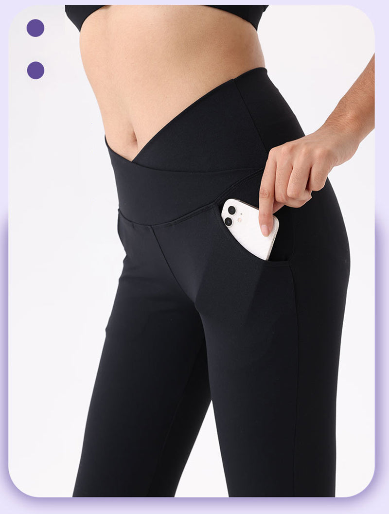 High Waisted Bootcut Yoga Pants With Pocket For Women Flare Yoga Leggings