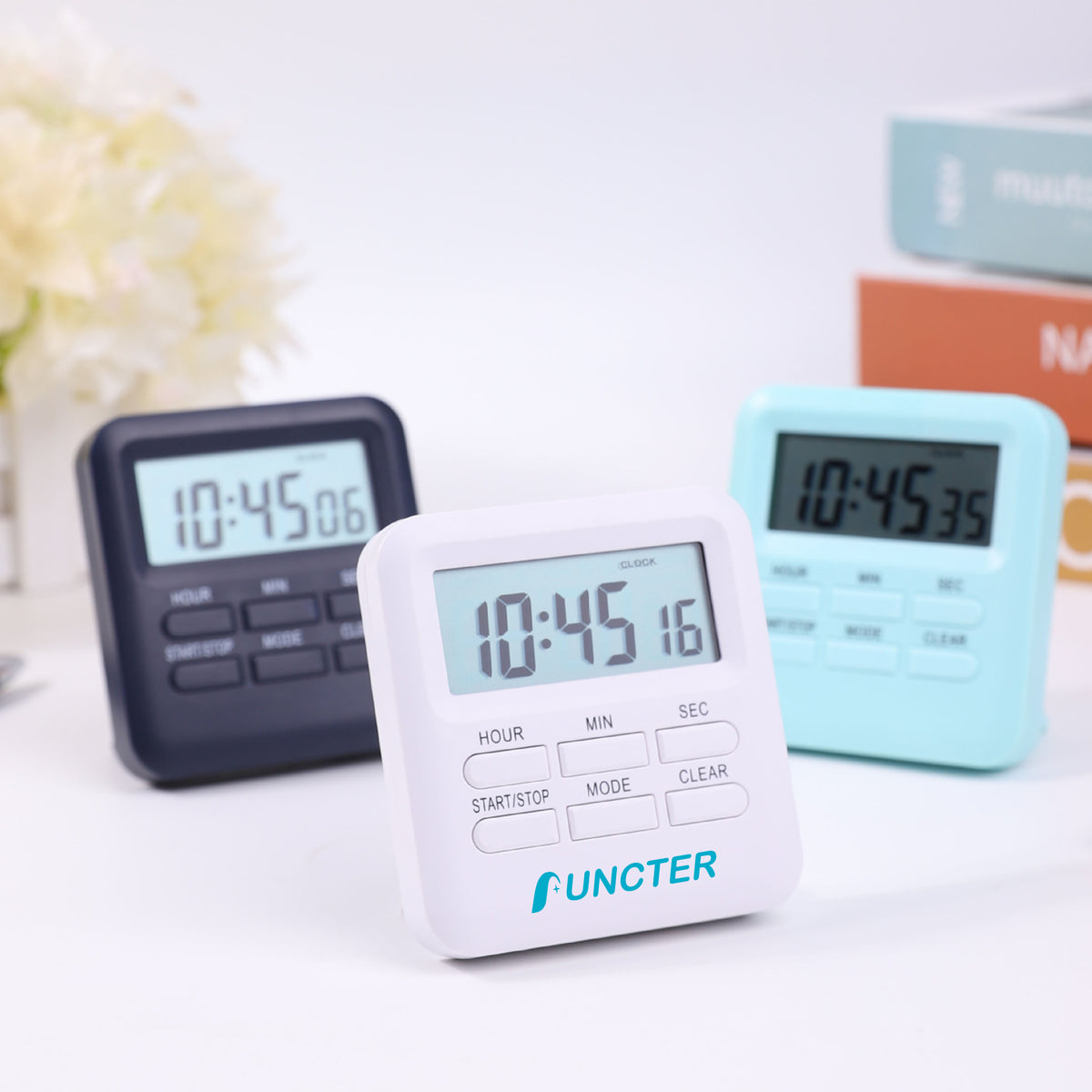 Digital Kitchen Timer 24 Hours Alarm Clock With Magnet Back And Bracket