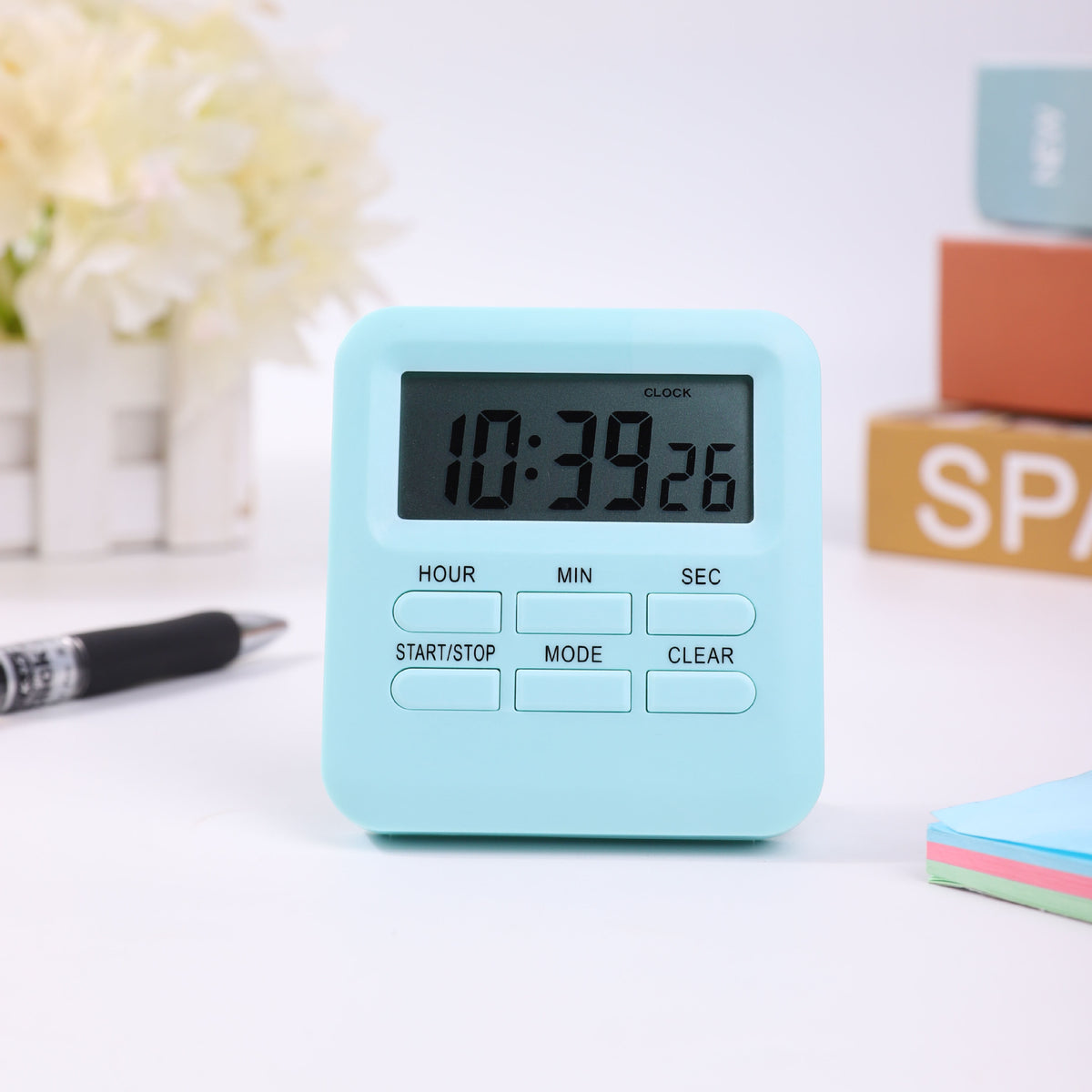Digital Kitchen Timer 24 Hours Alarm Clock With Magnet Back And Bracket