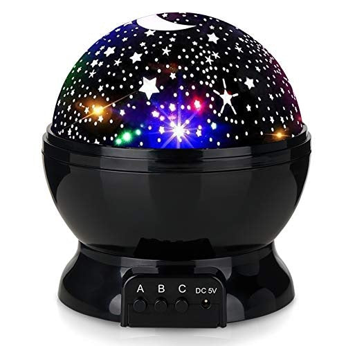 Star Moon Night Light Projector Dome Night Light Lamp For Kids