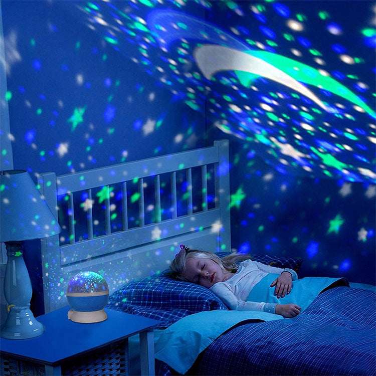 Star Moon Night Light Projector Dome Night Light Lamp For Kids