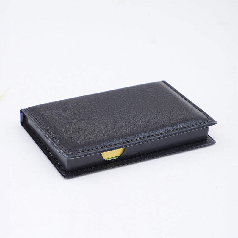 Sticky Note With Calendar With PU Leather Holder