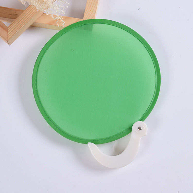 Polyester Portable Folding Round Cloth Fan