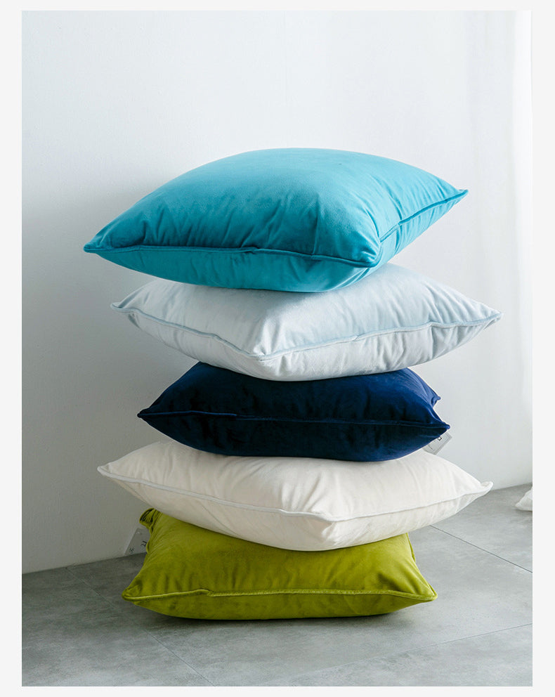 17.7 x 17.7" Premium Square Dutch Velvet Throw Pillowcase With Hidden Zipper