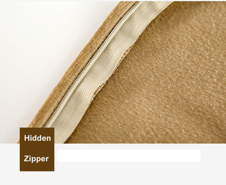 17.7 x 17.7" Premium Square Dutch Velvet Throw Pillowcase With Hidden Zipper