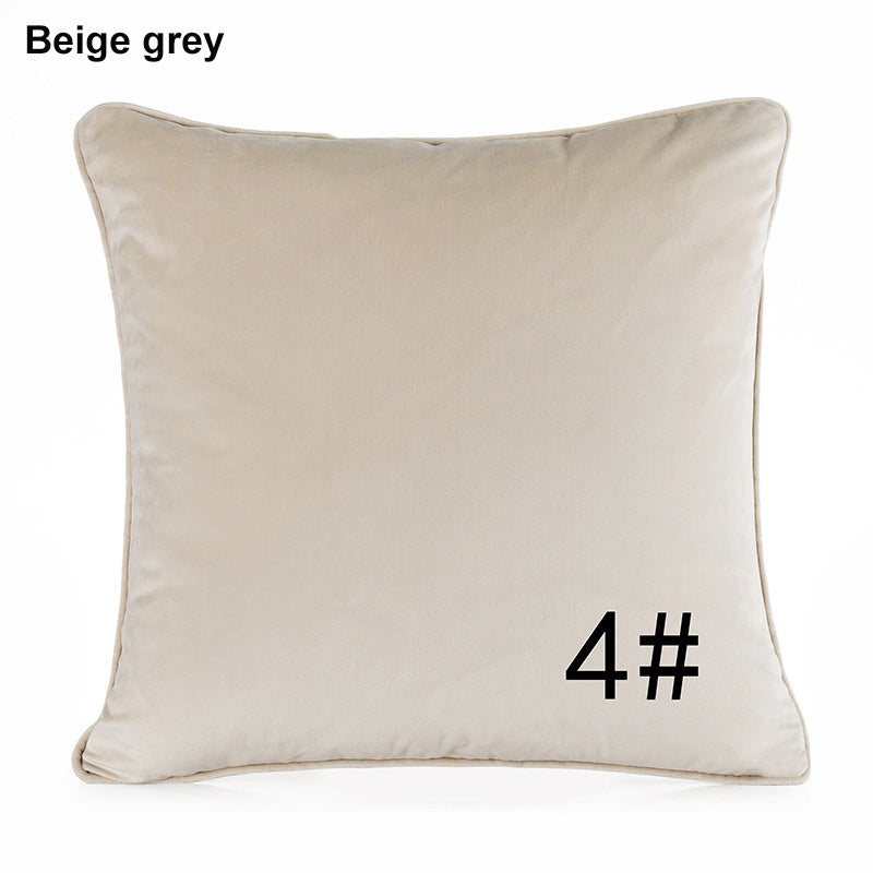 17.7 x 17.7" Premium Square Dutch Velvet Throw Pillowcase With Hidden Zipper