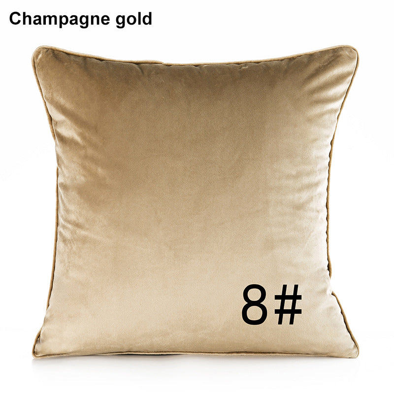 17.7 x 17.7" Premium Square Dutch Velvet Throw Pillowcase With Hidden Zipper