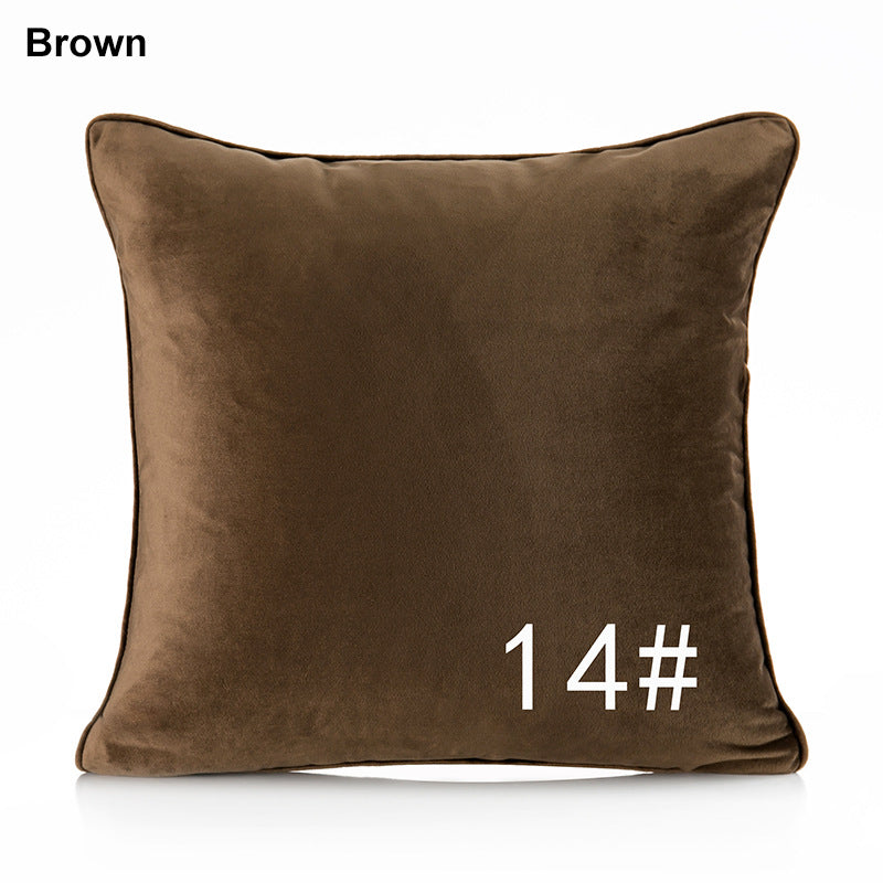 17.7 x 17.7" Premium Square Dutch Velvet Throw Pillowcase With Hidden Zipper