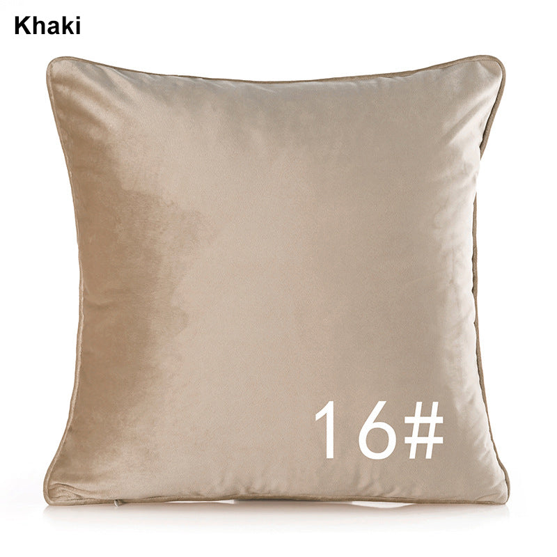 17.7 x 17.7" Premium Square Dutch Velvet Throw Pillowcase With Hidden Zipper