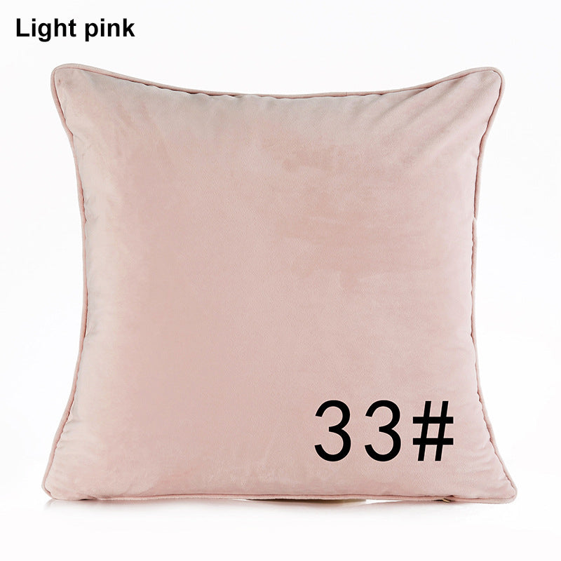 17.7 x 17.7" Premium Square Dutch Velvet Throw Pillowcase With Hidden Zipper