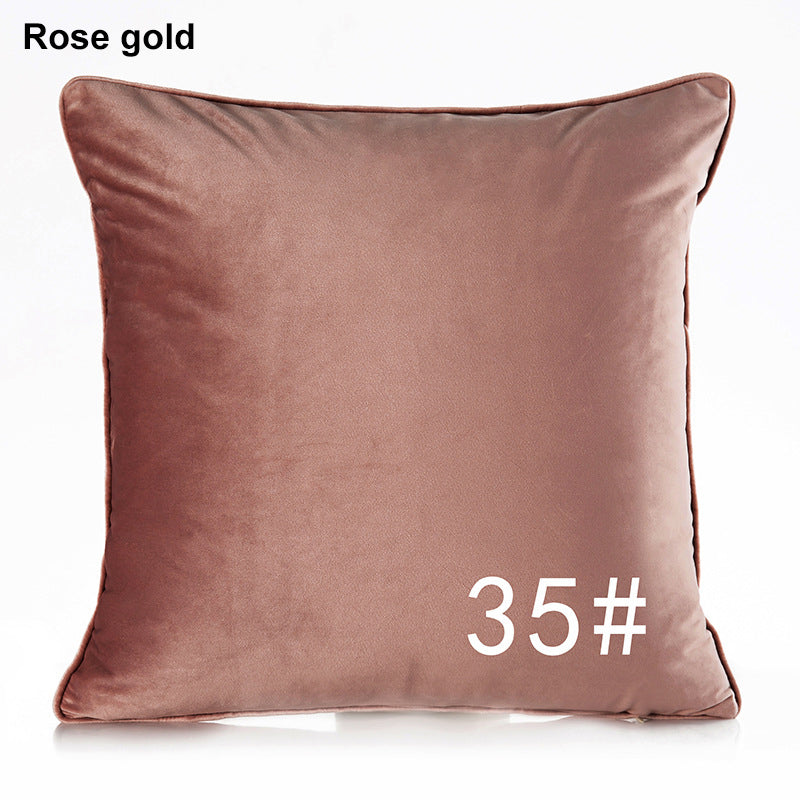 17.7 x 17.7" Premium Square Dutch Velvet Throw Pillowcase With Hidden Zipper