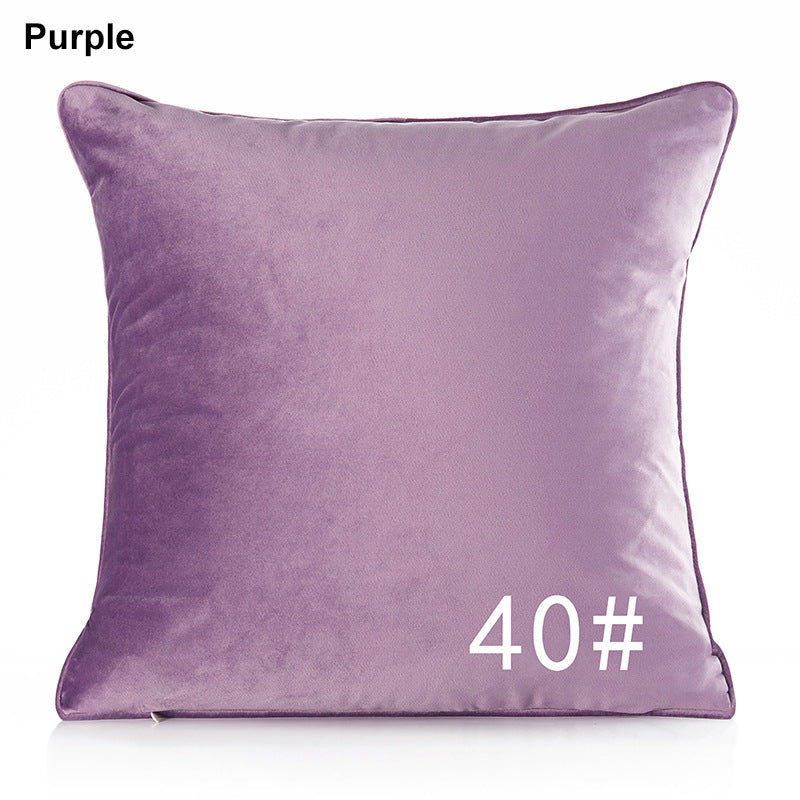 17.7 x 17.7" Premium Square Dutch Velvet Throw Pillowcase With Hidden Zipper