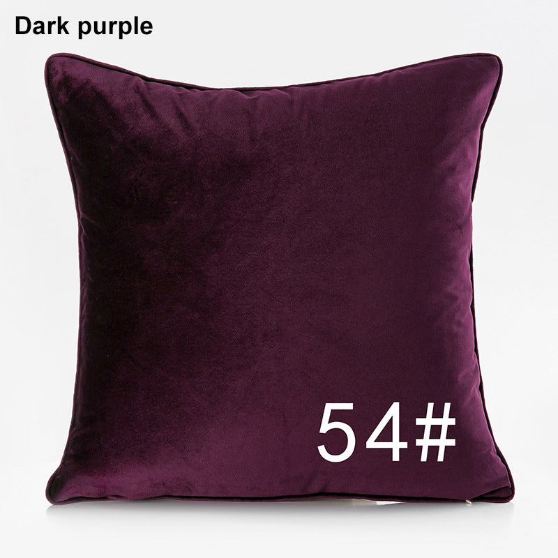 17.7 x 17.7" Premium Square Dutch Velvet Throw Pillowcase With Hidden Zipper