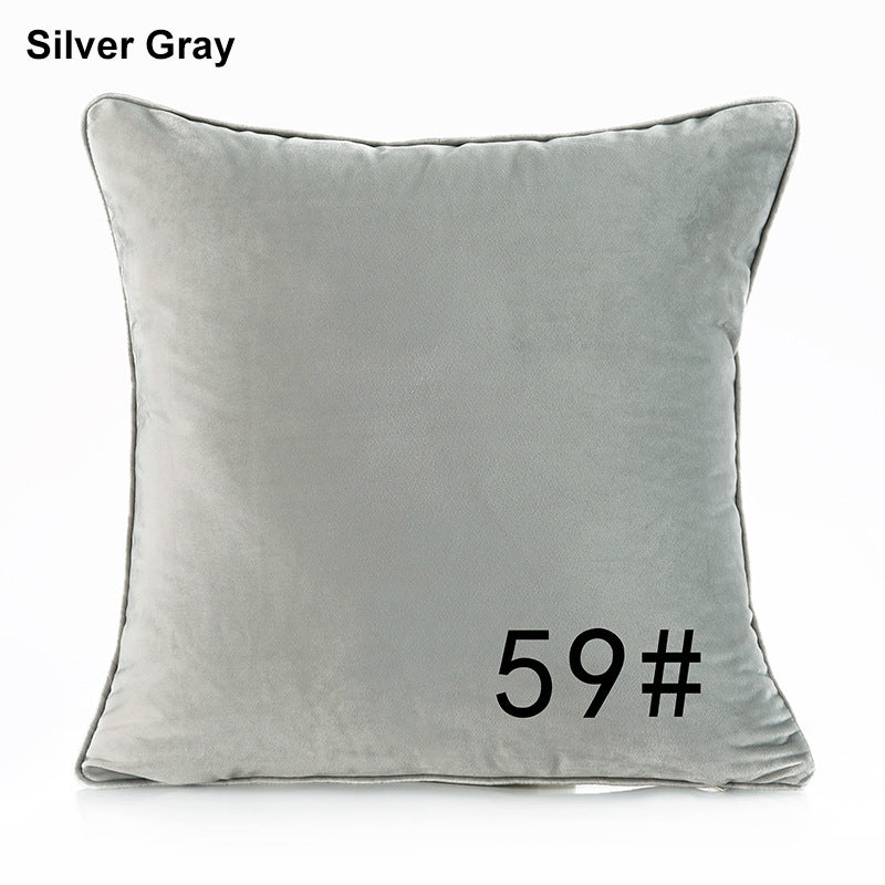 17.7 x 17.7" Premium Square Dutch Velvet Throw Pillowcase With Hidden Zipper