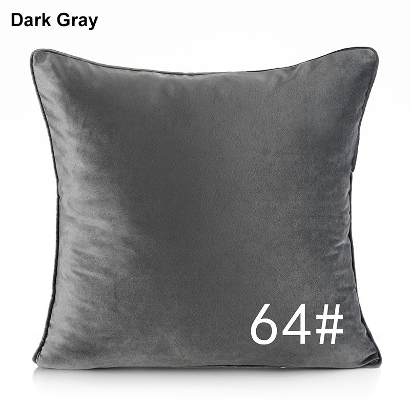 17.7 x 17.7" Premium Square Dutch Velvet Throw Pillowcase With Hidden Zipper