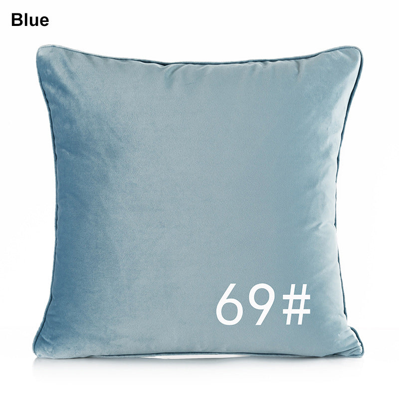17.7 x 17.7" Premium Square Dutch Velvet Throw Pillowcase With Hidden Zipper