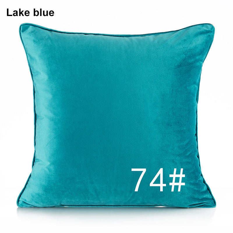 17.7 x 17.7" Premium Square Dutch Velvet Throw Pillowcase With Hidden Zipper