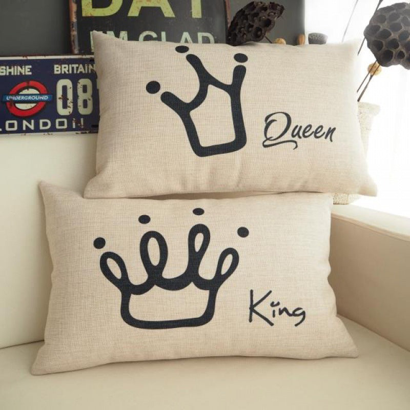 11.8 x 19.7" Premium Square Linen Throw Pillowcase With Hidden Zipper