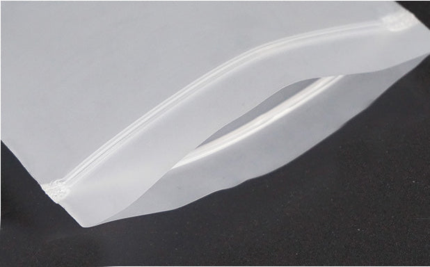 9.9 x 11.9" Matte Frosted Resealable Plastic Bags Zip-Lock Seal Storage Pouch