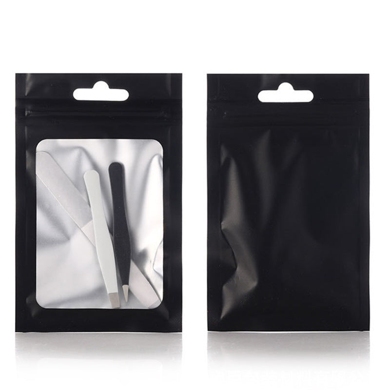 Custom Size 4x7.1" Colorful Resealable Plastic Bags Clear Window Zipper Bag Zip lock Storage Pouch