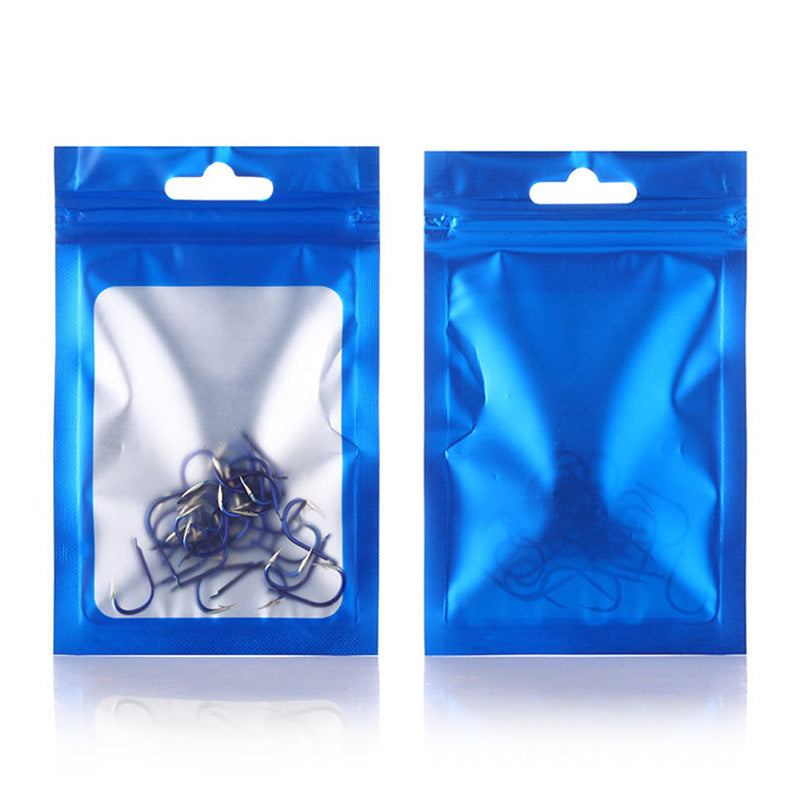 Custom Size 4x7.1" Colorful Resealable Plastic Bags Clear Window Zipper Bag Zip lock Storage Pouch