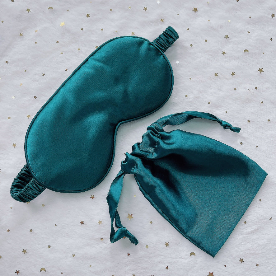 Satin Silk Eye Mask With Satin Bags