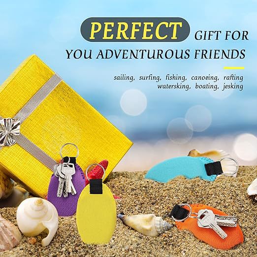 Floating Neoprene Boat Keychain Floatable Foam Key Fob for Water Sports Boat Keys