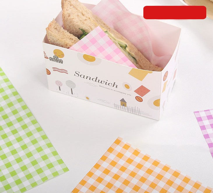 8.6" x 8.6" Greaseproof Paper Food Sheets