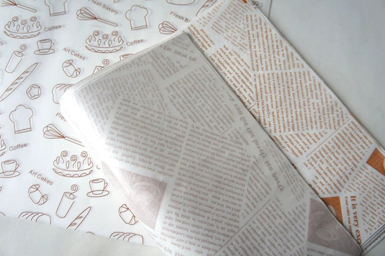 9" x 12" Greaseproof Paper Food Sheets