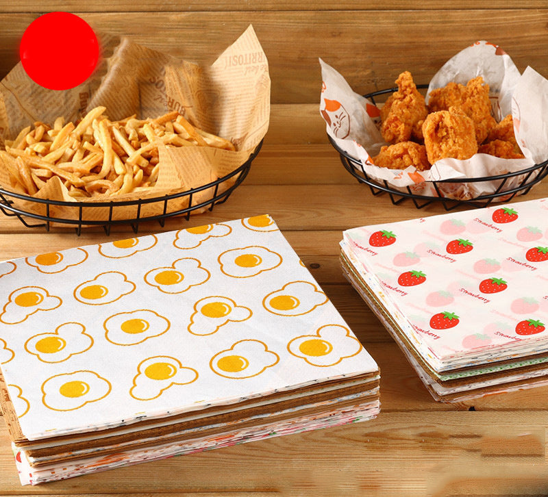 9" x 12" Greaseproof Paper Food Sheets