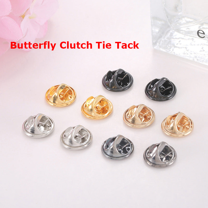 Custom Shaped Cute Enamel Lapel Pins Brooch Pin Badge W/Butterfly Clutch Tie Tack