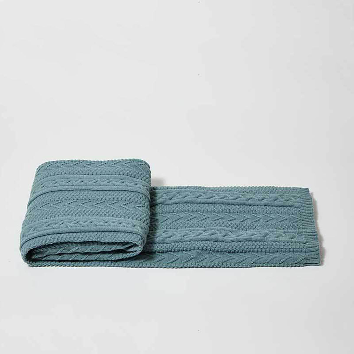 Knitted Blanket Scarf Pashmina Shawls Wraps, Autumn Winter Twin Blanket For Sofa, Bed, Picnic, Couch