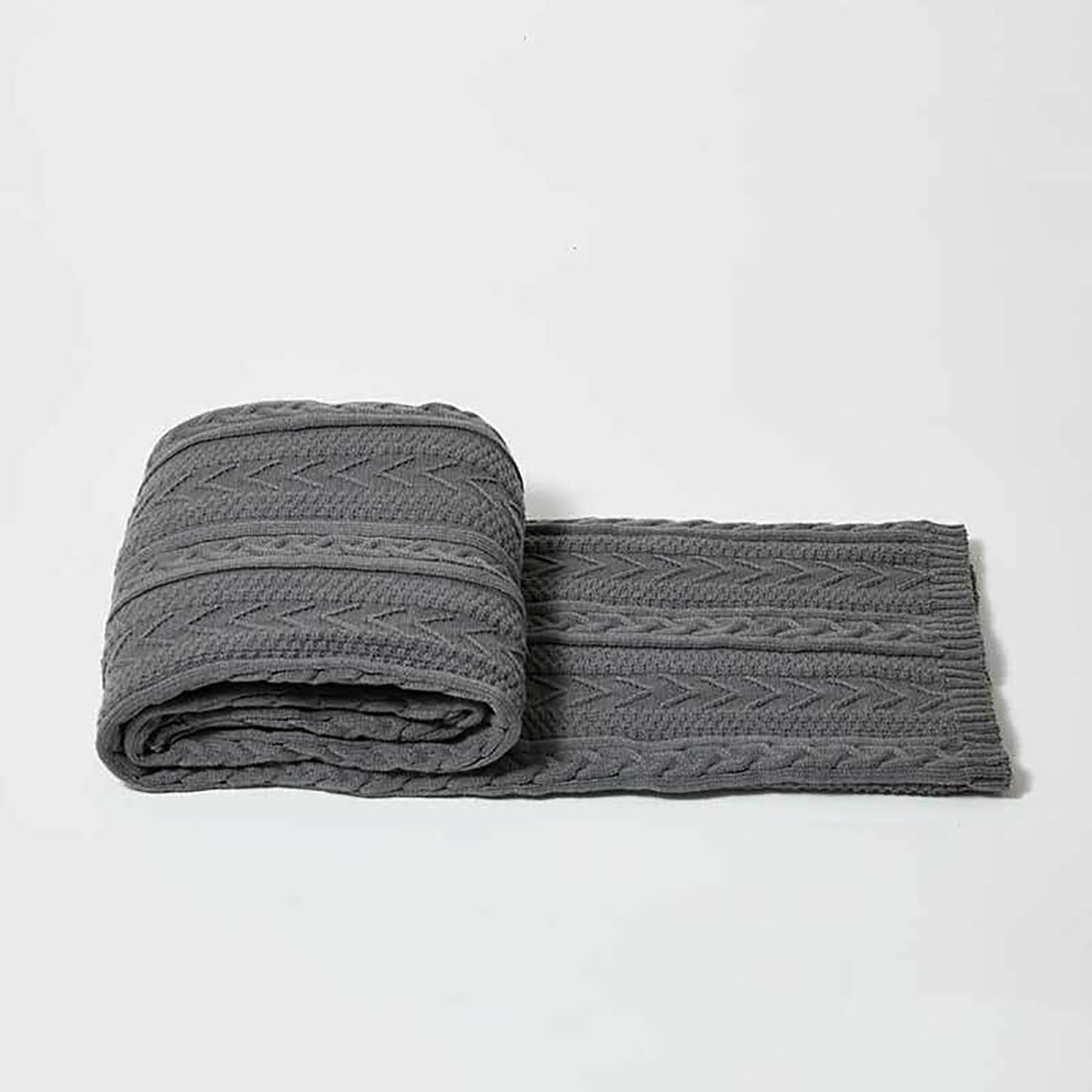 Knitted Blanket Scarf Pashmina Shawls Wraps, Autumn Winter Twin Blanket For Sofa, Bed, Picnic, Couch