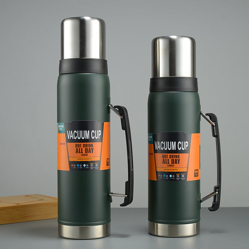 33 Oz/1000ml Water Bottle Vacuum Insulated Stainless Steel Bottle Thermal Bottle With Handle