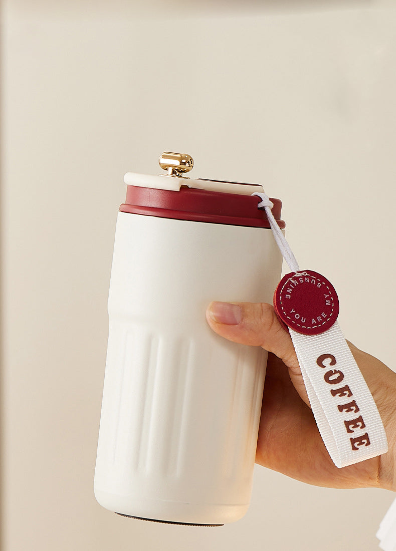 15 Oz/450ml Smart LED Coffee Cup Insulated Water Bottle Tumbler Cup W/ Digital Temperature Display