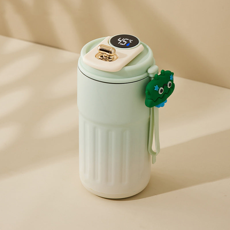 15 Oz/450ml Smart LED Coffee Cup Insulated Water Bottle Tumbler Cup W/ Digital Temperature Display