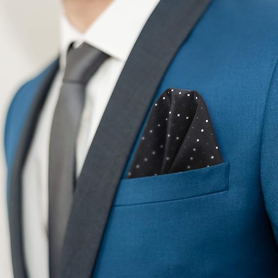 16x16" Pocket Squares for Men Mens Handkerchiefs for Wedding Business Banquet Suit Accessories