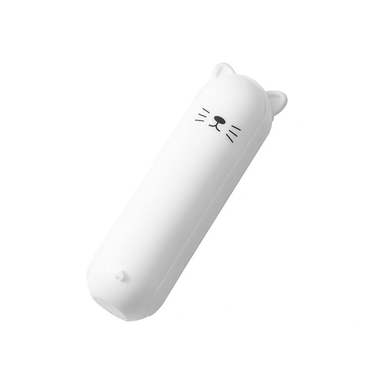 Cat Shaped Portable Folding Lint Roller Washable Sticky Roller for Clothes Pet Hair