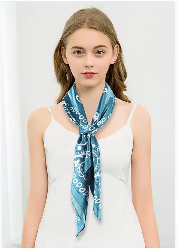 35" x 35" Silk Like Bandana Head Scarf Square Scarf Neck Scarves Handbags Wrapping #1