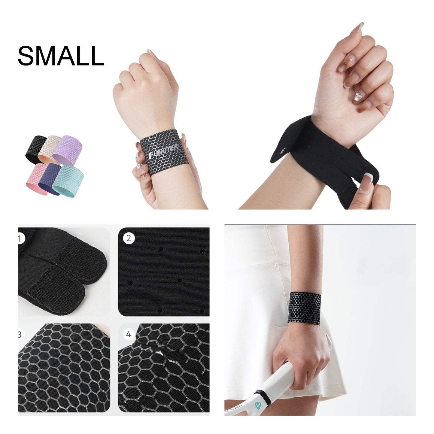Nylon Sports Wrist Support (Size S)