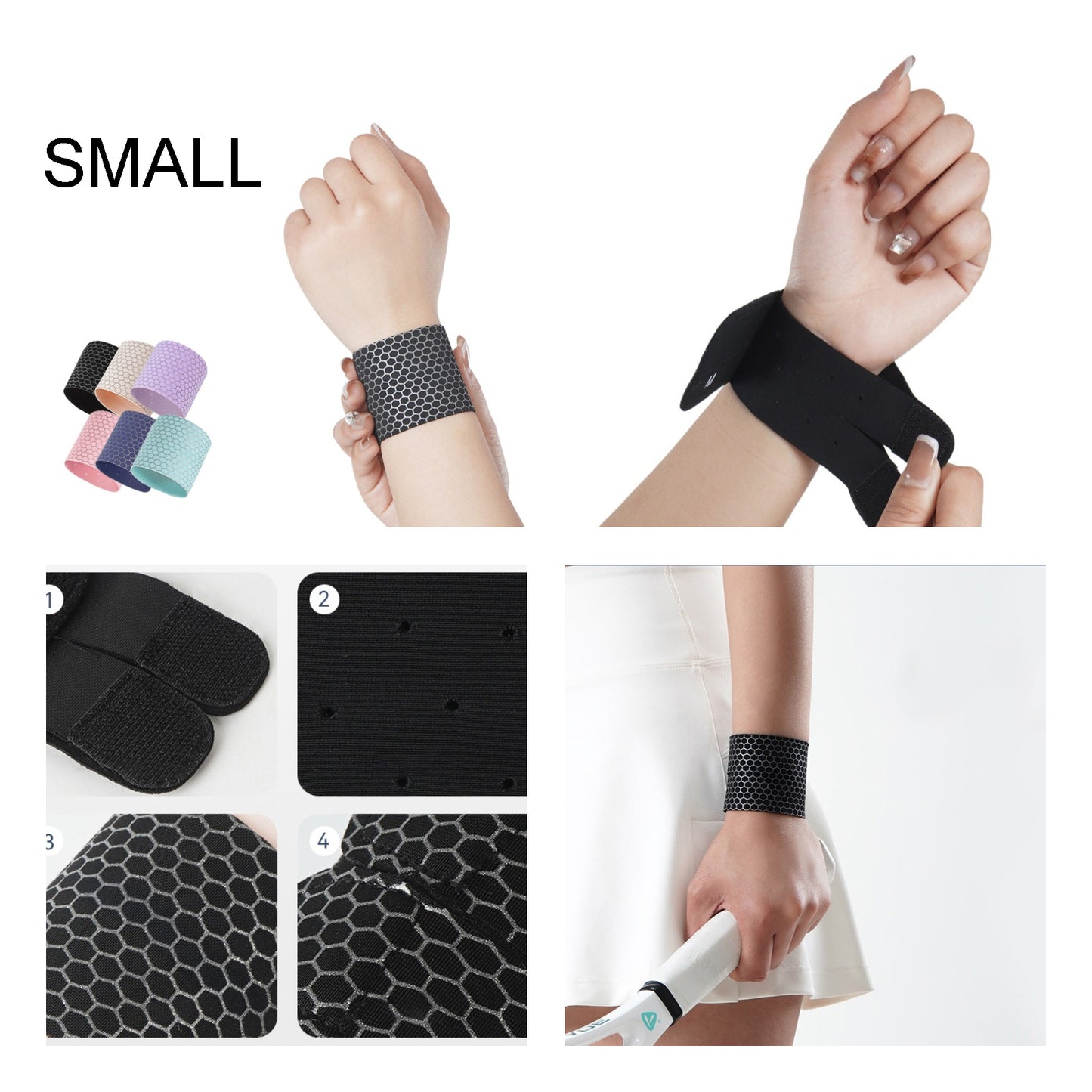 Nylon Sports Wrist Support (Size S)