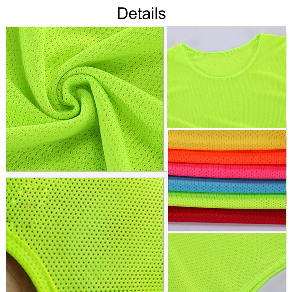 Mesh Training Vests Soccer Basketball Jersey for Teen/Adult-L