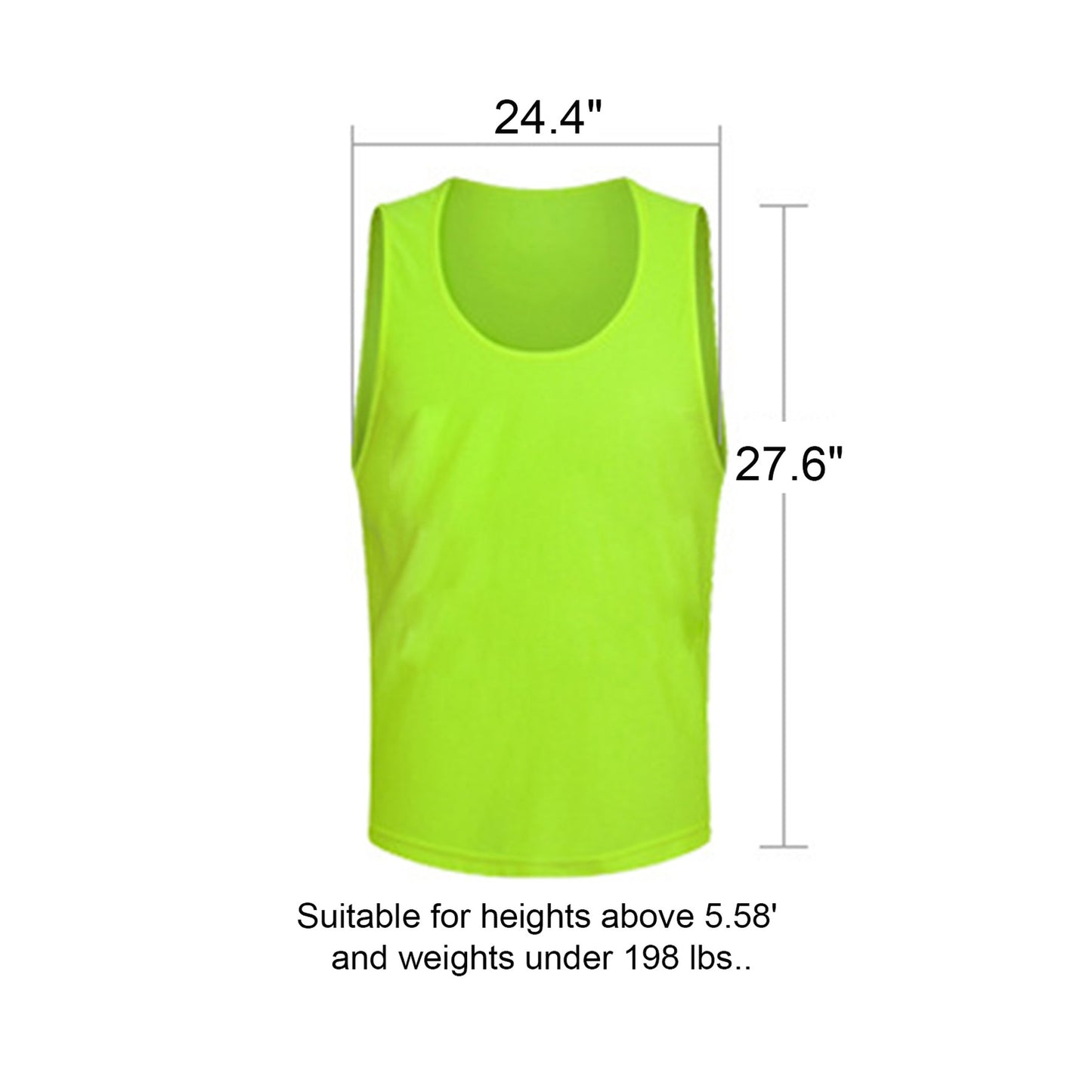 Mesh Training Vests Soccer Basketball Jersey for Teen/Adult-L