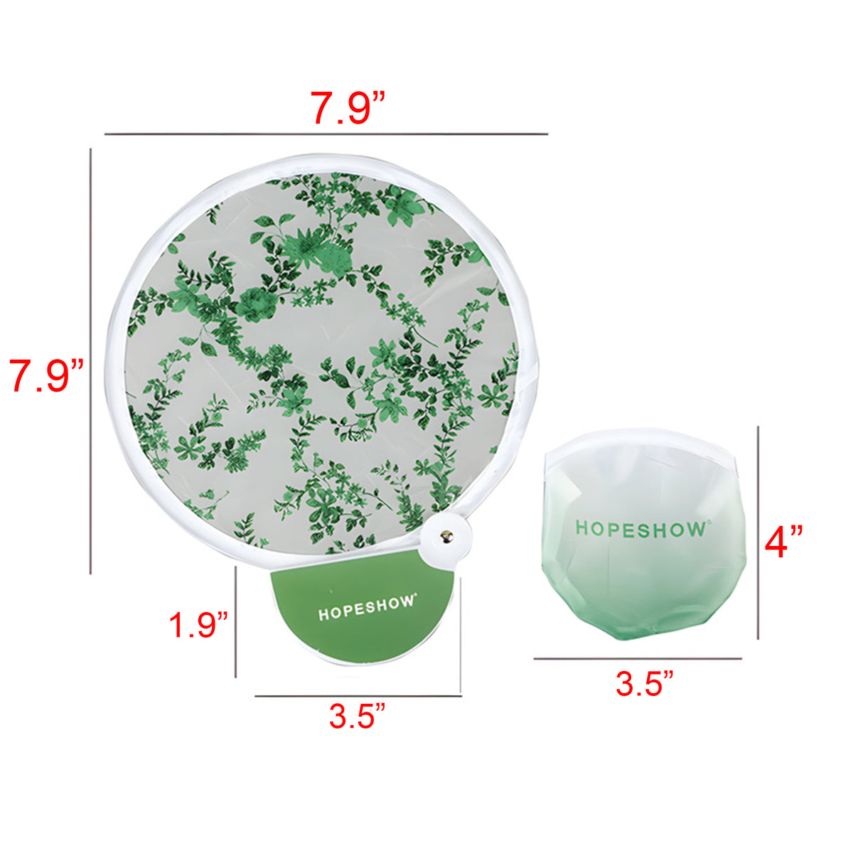Portable Disc Fans Foldable Fan w/ Bag