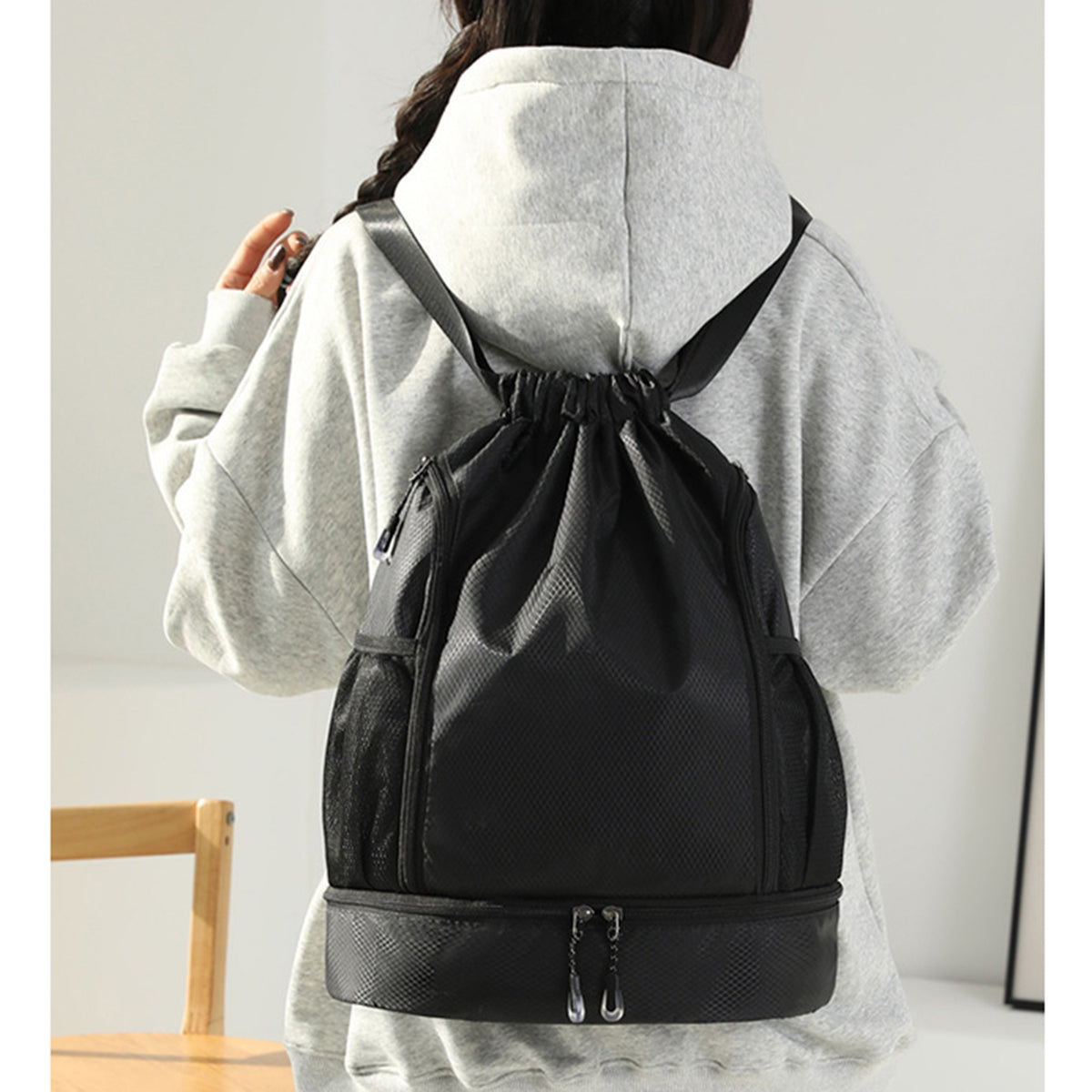 Waterproof Dry/Wet Separation Swim Bag Gym Bag with Shoes Compartment